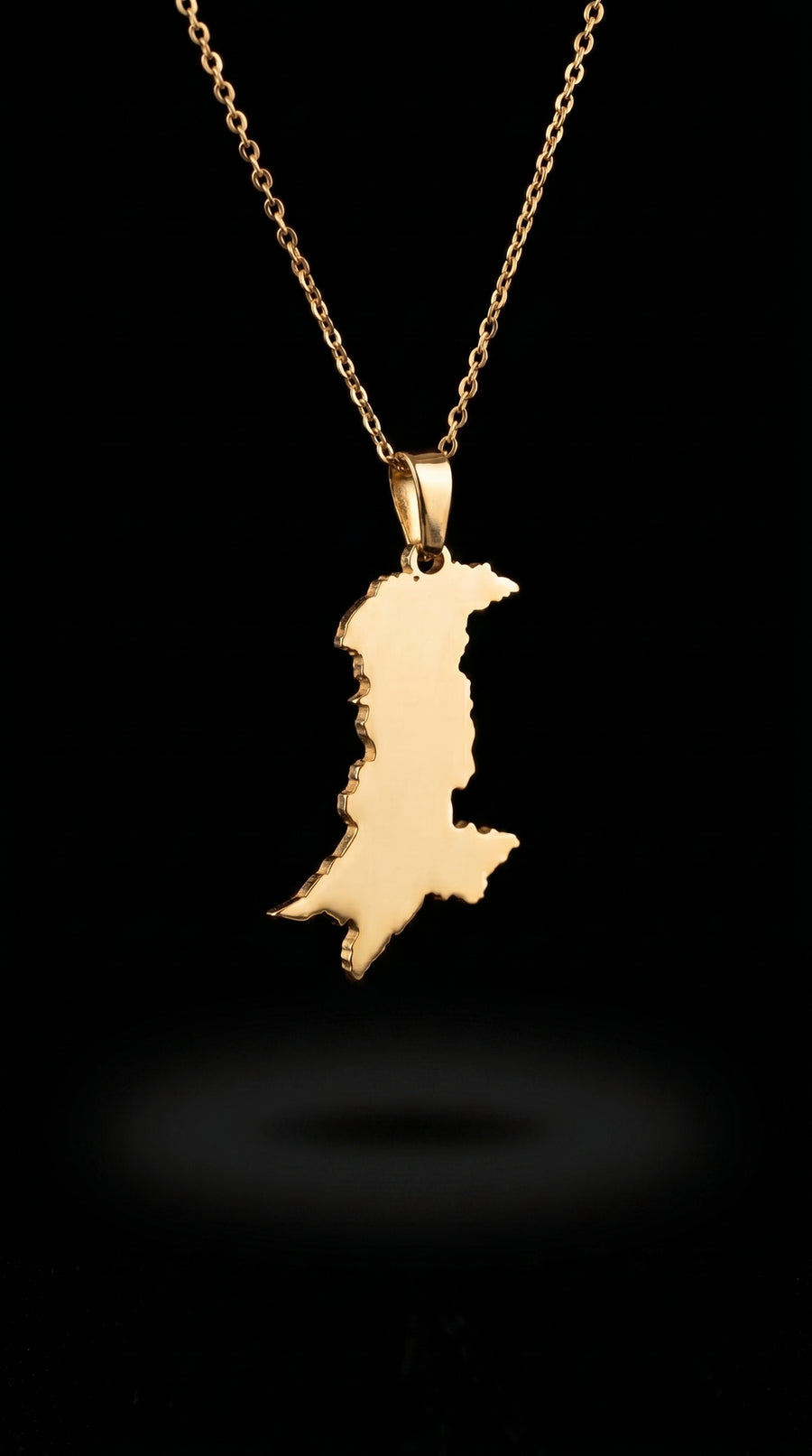 The Homeland Necklace: Golden Pakistan Map