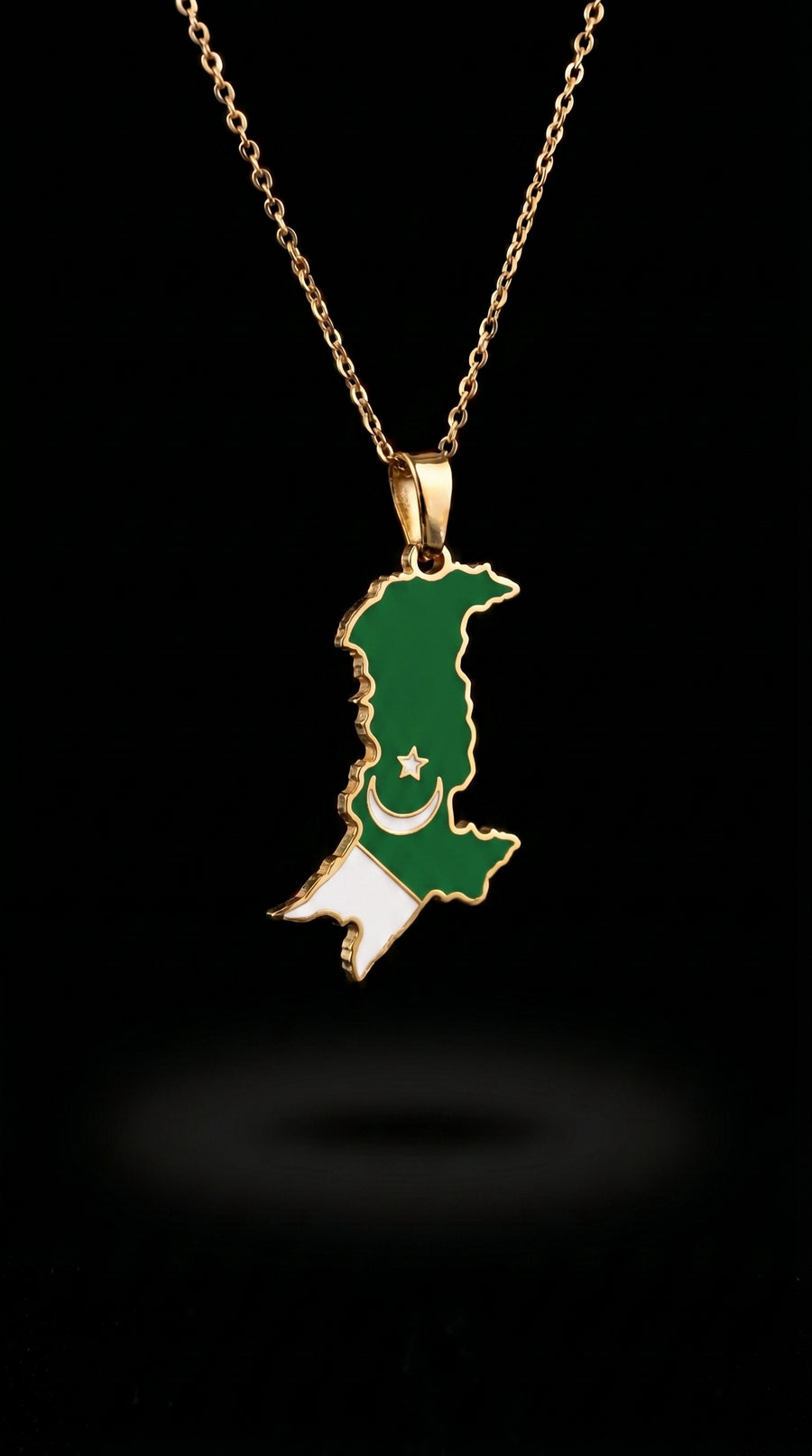 The Homeland Necklace: Golden Pakistan Map
