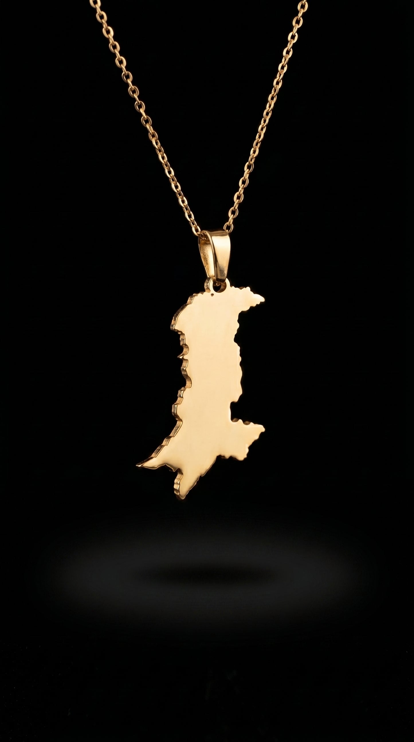 The Homeland Necklace: Golden Pakistan Map